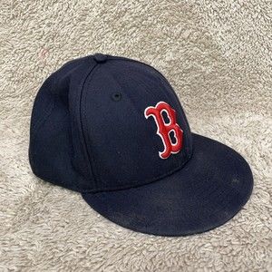 Authentic Boston Red Sox New Era 59FIFTY Fitted 7 5/8 Dark Blue Made in USA